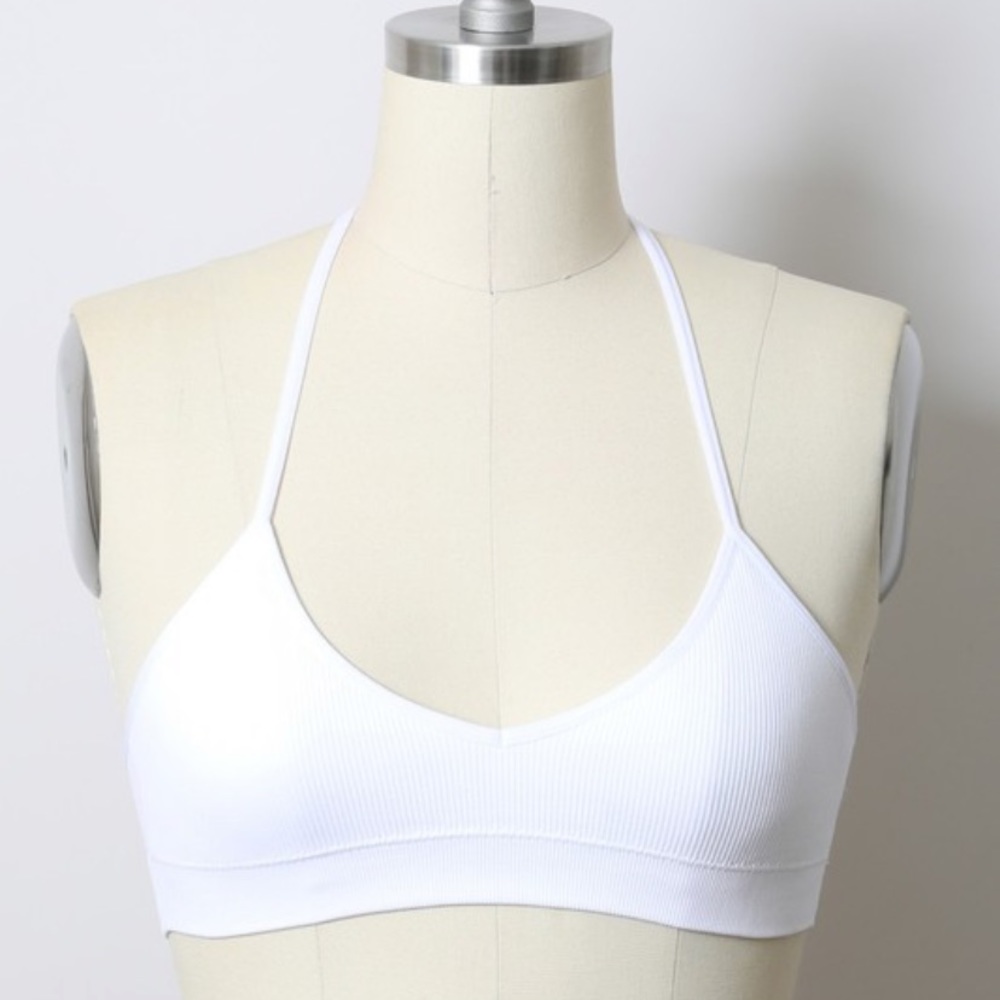 White Flower Bloom Mesh Tattoo Bralette - Picture 5 of 5